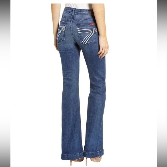 7 For All Mankind Denim - 7 FOR ALL MANKIND NWOT TAILORLESS DOJO - LAKE BLUE Size 32